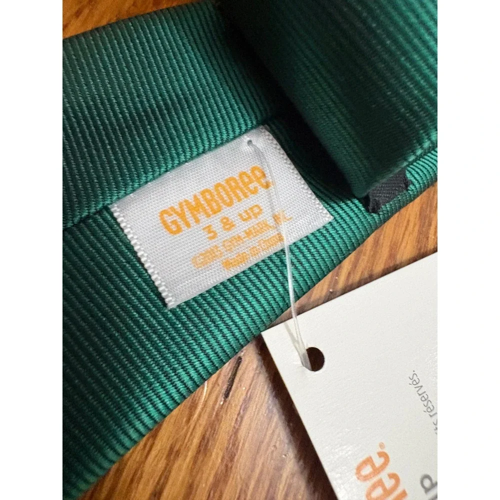 Gymboree Boys Green Train Embroidered Pre-Tied Necktie Adjustable 3 & Up NEW
